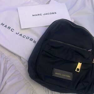 new w/o tagsMarc Jacobs Varsity Nylon Mini Backpack Bag in Black w/ DUSTER BAG!